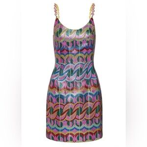 Rebecca Vallance Multicolor Patterned Dress
